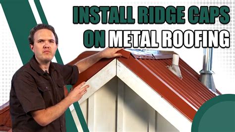 metal roof ridge cap instructions